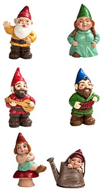 Safari Ltd. Designer TOOB - Gnome Family - Realistic Hand Painted Toy Figurine Models - Quality Construction from Phthalate, Lead and BPA Free Materials - for Ages 3 and Up