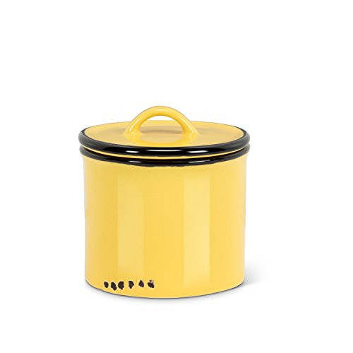 Abbott Collection 27-Enamel/Jar Ylw Look Lid