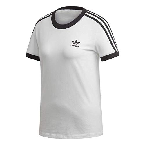 adidas Originals womens 3Stripes Tee WhiteBlack Large adidas Originals womens 3Stripes Tee WhiteBlack Large