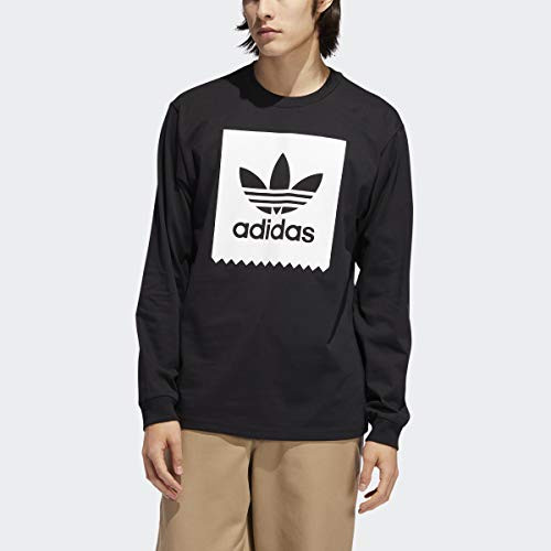 adidas Skateboarding Blackbird LongSleeve Tee BlackWhite XL