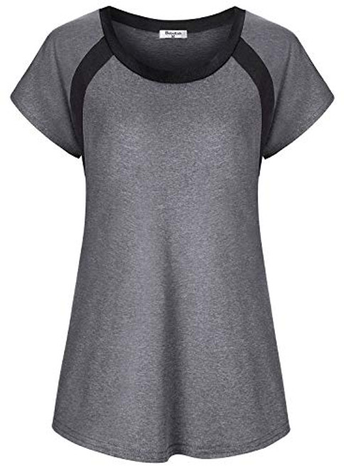 Womens Moisture Wicking Shirts Yoga Tops Short Sleeve Gym T Shirt Loose Cute Running Activewear Dry Fit Tunic Blouse Soft Light Weight Petite Sports Clothing Casual Exercise Clothes Medium Gray Womens Moisture Wicking Shirts Yoga Tops Short Sleeve Gym T Shirt Loose Cute Running Activewear Dry Fit Tunic Blouse Soft Light Weight Petite Sports Clothing Casual Exercise Clothes Medium Gray