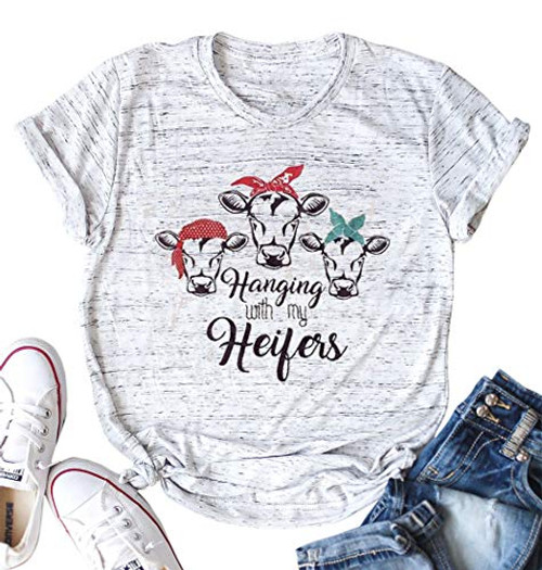 Halloween Its Fall Yall Letter T Shirt Women Cartoon Pumpkin Graphic Spice Tee Tops Medium GrayB