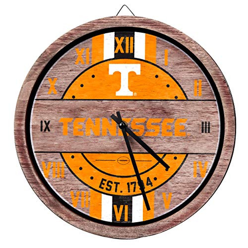 FOCO Tennesee Volunteers NCAA Barrel Wall Clock