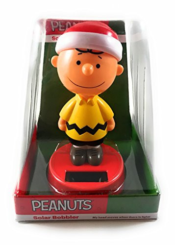 Peanuts Charlie Brown Christmas Solar Bobbler
