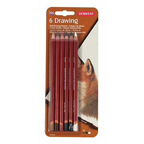 Derwent Colored Drawing Pencils, 5mm Core, Pack, 6 Count (0700476)
