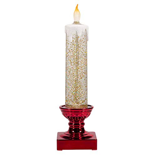 Grasslands Road 476168 Try Me Button Light Up Candlestick Medium Red