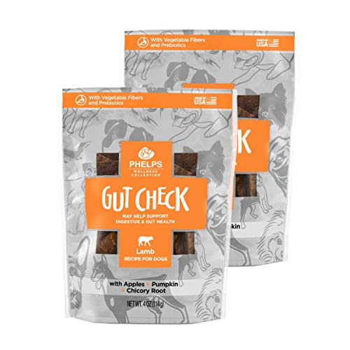 Phelps Wellness Collection Gut Check Digestive  Gut Health Lamb Recipe Dog Treats 2 Pack 45 oz