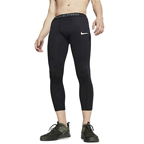 Nike Mens Pro Compression 34 Tights Large Black