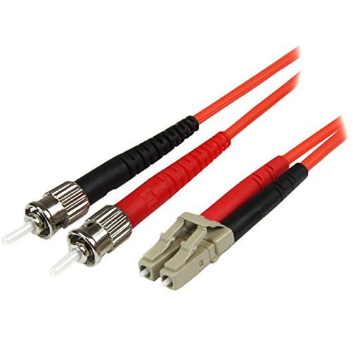 StarTech.com 5m Fiber Optic Cable - Multimode Duplex 50/125 - LSZH - LC/ST - OM2 - LC to ST Fiber Patch Cable