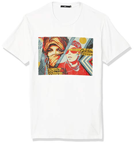 Obey Mens Golden Future SS Superior TEE White Small
