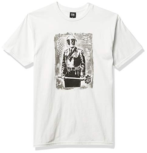 Obey Mens Basic SS Florist Etching TEE White Small