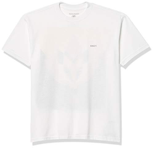 Obey Mens SS Sustainable Geometric Flower 3 TEE White XXLarge