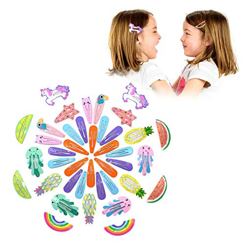 Dofash 40PCS Metal Hair Clips 2 Inch5CM Snap Barrettes for Girls Toddlers snap clips Kids Snap Hair Clips Women Accessories Solid and Printed Assorted ColorC Dofash 40PCS Metal Hair Clips 2 Inch5CM Snap Barrettes for Girls Toddlers snap clips Kids Snap Hair Clips Women Accessories Solid and Printed Assorted ColorC