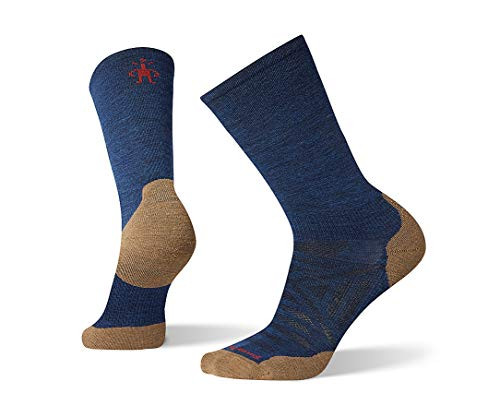 Smartwool PhD Run Light Elite Crew Alpine Blue MD Mens Shoe 685