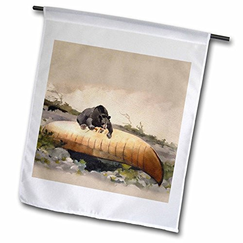 3dRose fl522681 Vintage 1895 Bear Painting by Winslow Home Bear and Canoe Garden Flag 12 by 18Inch 3dRose fl522681 Vintage 1895 Bear Painting by Winslow Home Bear and Canoe Garden Flag 12 by 18Inch