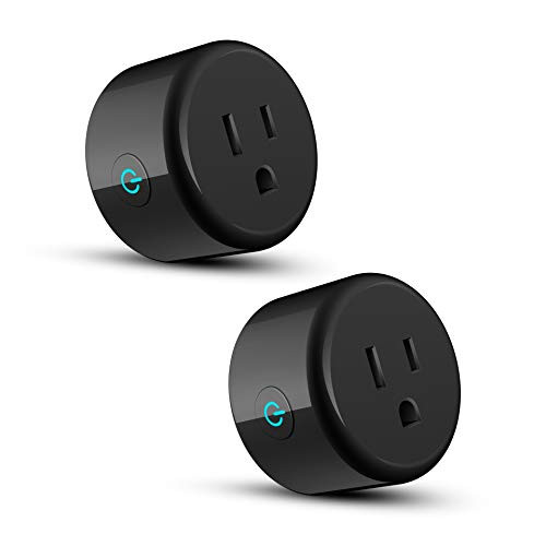 Smart Plug Wifi Power Socket Outlet Works with Amazon Alexa, IFTTT & Google Home - 2 Packs Mini Smart Wifi Plug For Smart Home Automation- Control Devices by Voice/App Anywhere with Timer Function