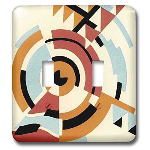 3dRose LLC lsp112212 Circles in Abstract Double Toggle Switch