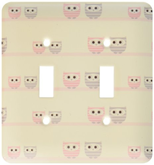 3dRose lsp636172 Cute Perching Owls Double Toggle Switch 3dRose lsp636172 Cute Perching Owls Double Toggle Switch