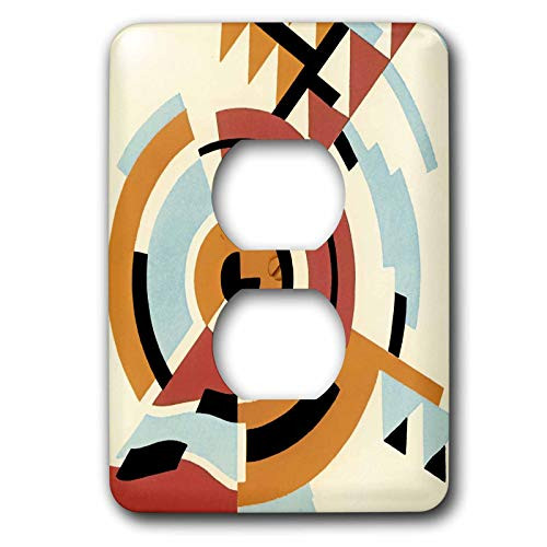 3dRose LLC lsp112216 Circles in Abstract 2 Plug Outlet Cover