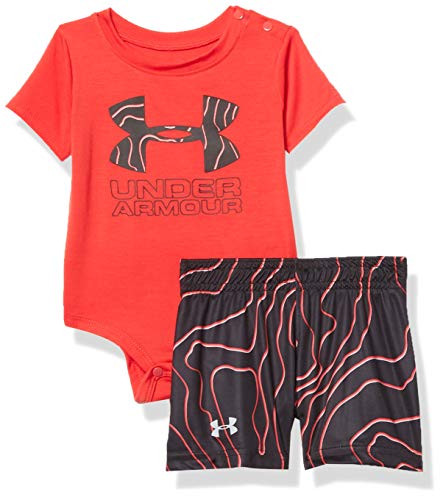 Under Armour Baby Boys UA Shadow Multi Big Logo Set Versa Red 69M