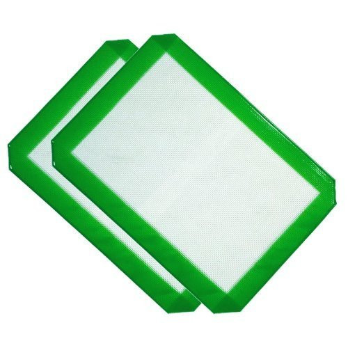 Two Large Silicone Oil Concentrate Pad Non Stick Surface 8.5 x 12"