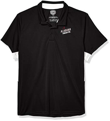 OTS NCAA Alabama Crimson Tide Mens Poly Dot Polo Hooper XLarge
