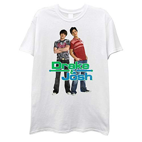 Nickelodeon Mens Drake and Josh Shirt Drake and Josh Vintage TShirt White Drake Medium Nickelodeon Mens Drake and Josh Shirt Drake and Josh Vintage TShirt White Drake Medium