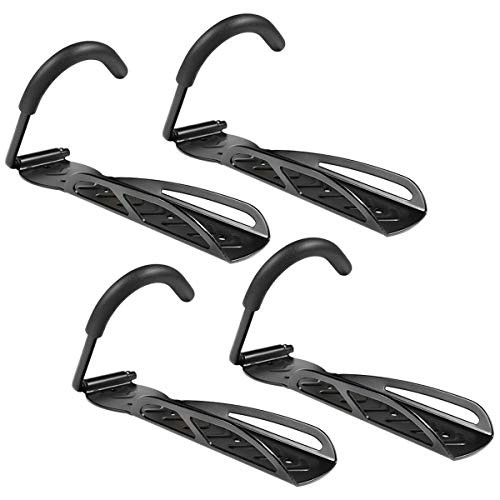 Bike Hanger 4 PCS Vertical Bike Hook Garage Wall Mount Bicycles Hanging Rack Storage System for Indoor Shed Heavy Duty Holds Up to 66 lb
