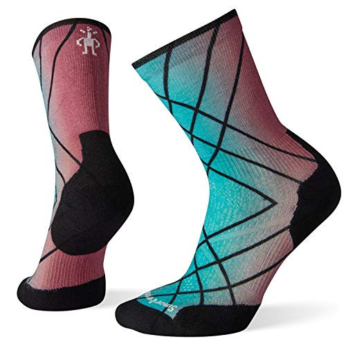 Smartwool Womens PhD Run Light Elite Dot Print Micro Nostalgia Rose S