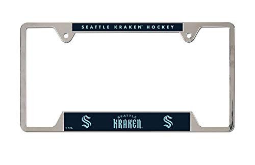 WinCraft NHL Seattle Kraken 6x12 Inch MetalChrome License Plate Frame