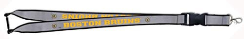 WinCraft Boston Bruins Premium Reflective Lanyard with Both Detachable End and Safety Breakaway