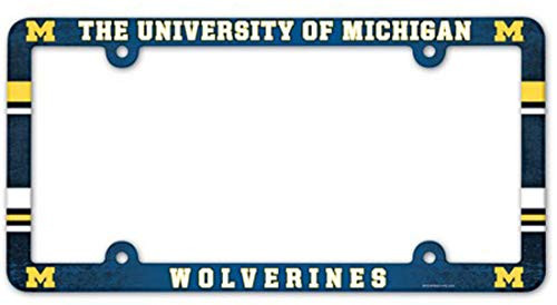 WinCraft University of Michigan Wolverines Plastic License Plate Frame