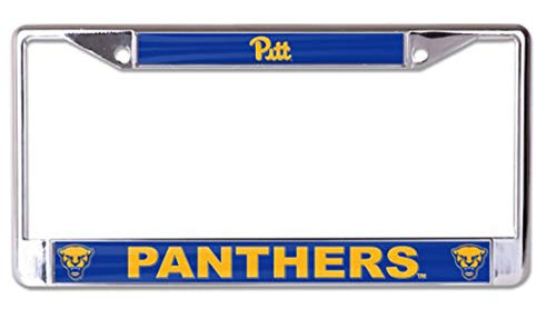 WinCraft Pittsburgh Pitt Panthers Premium License Plate Frame Metal with Inlaid Acrylic 2 Hole