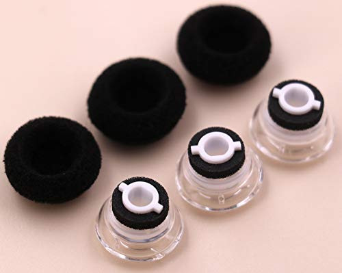 IiEXCEL Eartip Kit Replacement for Plantronics Voyager Legend Headset Small Size Earbuds Ear Gels Tips and Foam for Voyager Legend  5200 Earphone 3 Pack Small Clear