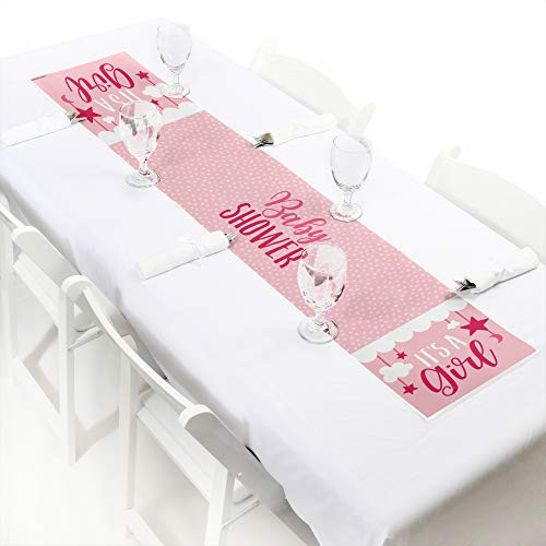 Big Dot of Happiness Its a Girl Petite Pink Baby Shower Paper Table Runner 12 x 60 inches Big Dot of Happiness Its a Girl Petite Pink Baby Shower Paper Table Runner 12 x 60 inches