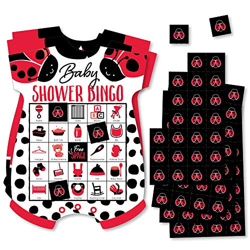 Big Dot of Happiness Happy Little Ladybug Picture Bingo Cards and Markers Baby Shower Shaped Bingo Game Set of 18 Big Dot of Happiness Happy Little Ladybug Picture Bingo Cards and Markers Baby Shower Shaped Bingo Game Set of 18