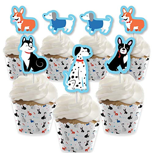 Big Dot of Happiness Pawty Like a Puppy Cupcake Decoration Dog Baby Shower or Birthday Party Cupcake Wrappers and Treat Picks Kit Set of 24 Big Dot of Happiness Pawty Like a Puppy Cupcake Decoration Dog Baby Shower or Birthday Party Cupcake Wrappers and Treat Picks Kit Set of 24