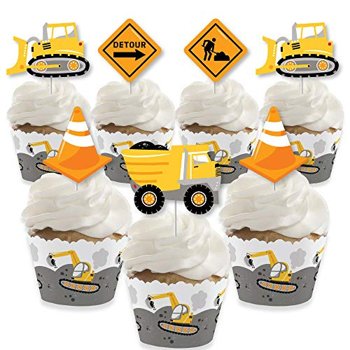 Big Dot of Happiness Dig It Construction Party Zone Cupcake Decoration Baby Shower or Birthday Party Cupcake Wrappers and Treat Picks Kit Set of 24 Big Dot of Happiness Dig It Construction Party Zone Cupcake Decoration Baby Shower or Birthday Party Cupcake Wrappers and Treat Picks Kit Set of 24