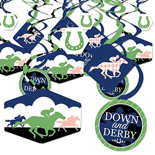 Big Dot of Happiness Kentucky Horse Derby Horse Race Party Hanging Decor Party Decoration Swirls Set of 40 Big Dot of Happiness Kentucky Horse Derby Horse Race Party Hanging Decor Party Decoration Swirls Set of 40