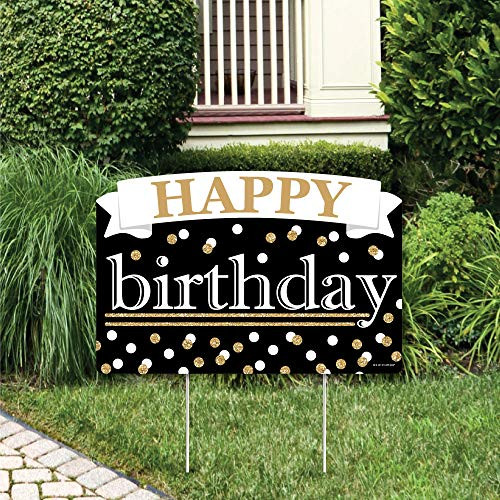Big Dot of Happiness Adult Happy Birthday Gold Birthday Party Yard Sign Lawn Decorations Happy Birthday Party Yardy Sign Big Dot of Happiness Adult Happy Birthday Gold Birthday Party Yard Sign Lawn Decorations Happy Birthday Party Yardy Sign