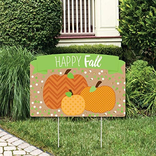 Big Dot of Happiness Pumpkin Patch  Fall Halloween or Thanksgiving Thanksgiving Party Yard Sign Lawn Decorations  Happy Fall Party Yardy Sign