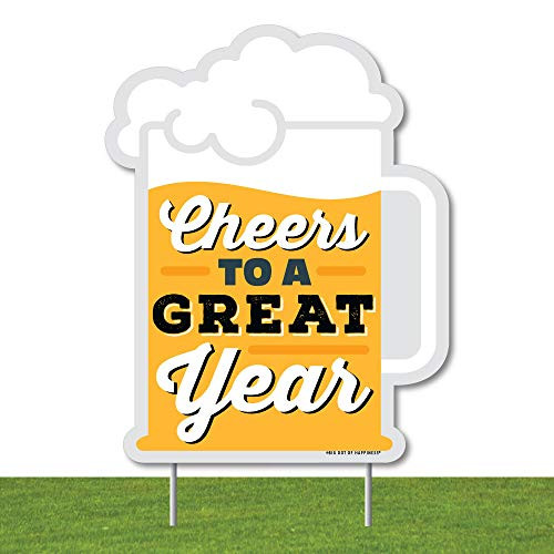 Big Dot of Happiness Cheers and Beers Happy Birthday Outdoor Lawn Sign Birthday Party Yard Sign 1 Piece Big Dot of Happiness Cheers and Beers Happy Birthday Outdoor Lawn Sign Birthday Party Yard Sign 1 Piece