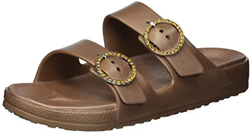 Skechers Womens Cali Gear Slide Sandal Rose Gold 8 M US