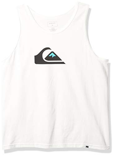 Quiksilver Mens COMP Logo Tank White M