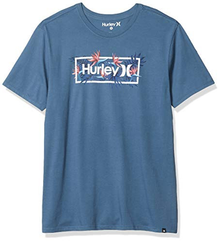 Hurley Mens Premium One  Only Exotics Short Sleeve Tshirt Thunderstorm M