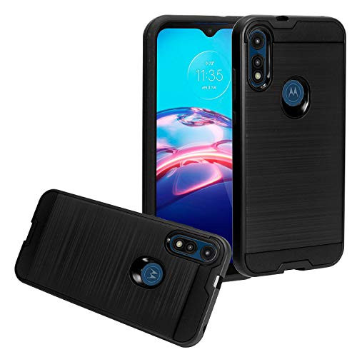 CELZEN  for Motorola Moto E 2020 XT2052  Brushed Style Phone Case  CS3 Black