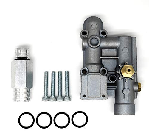 Waricaca 4 Bolt Pressure Washer Pump Unloader Manifold Kit for Briggs Stratton 16031 190627GS 190574GS 020228