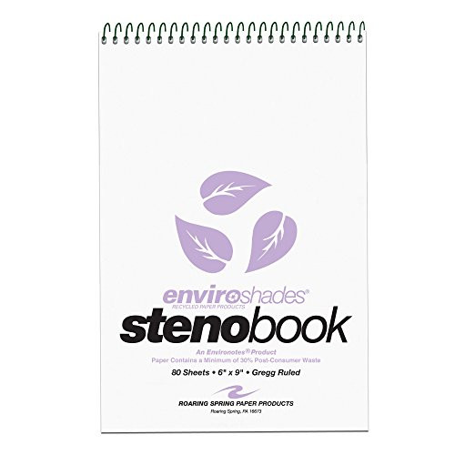 Roaring Spring Enviroshades Steno Books, Orchid, 4/pack