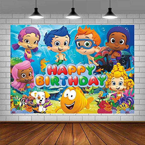 Bubble Guppies Backdrop Party Supplies Photography Under Sea Boy Princess Happy Birthday Party Decoration Photo Background Newborn Baby Shower Cake Table Studio Prop Bubble Guppies Backdrop Party Supplies Photography Under Sea Boy Princess Happy Birthday Party Decoration Photo Background Newborn Baby Shower Cake Table Studio Prop