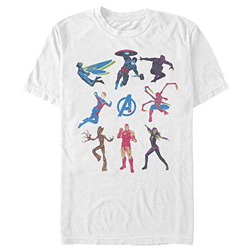 Marvel Mens TShirt White XXXLarge Marvel Mens TShirt White XXXLarge